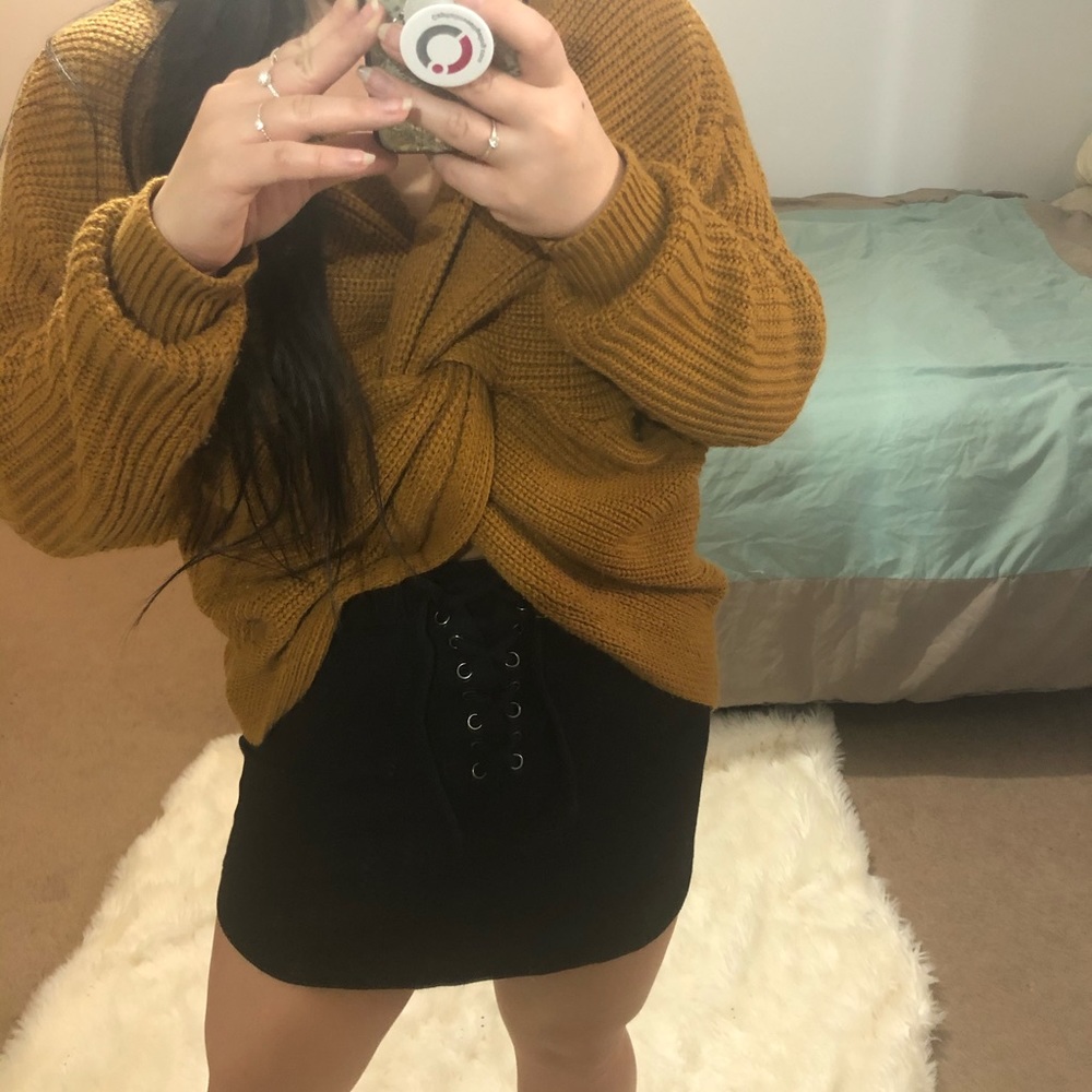 FOREVER 21 Lace Up Skirt Sz M
